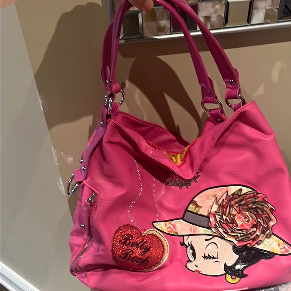 Betty Boop Pink Shoulder Bag - Picture 2 of 3